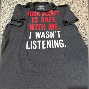 Gray wash graphic t-shirt